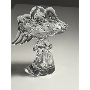 VTG Signed Waterford Crystal Ornament The Millennium Angels "Generosity"